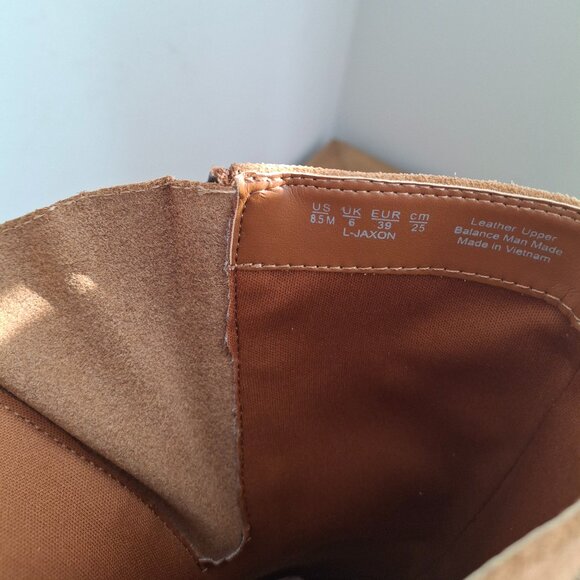 Franco Sarto | Jaxon Mid Calf Suede Boots (Camel) | Women's US 8.5 - Picture 9 of 12